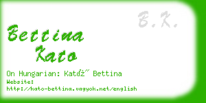 bettina kato business card